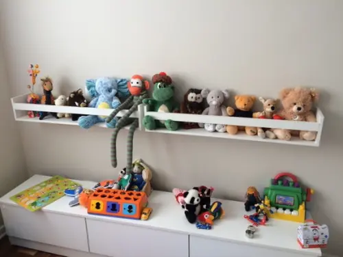 Combo c/ Prateleira Montessoriana Brinquedos Livros Mdf...