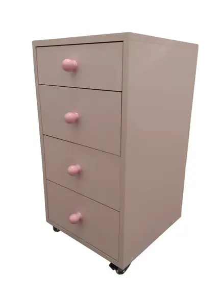 Cômoda Gaveteiro Guarda Roupas Moderno Decorativo mdf Rosa
