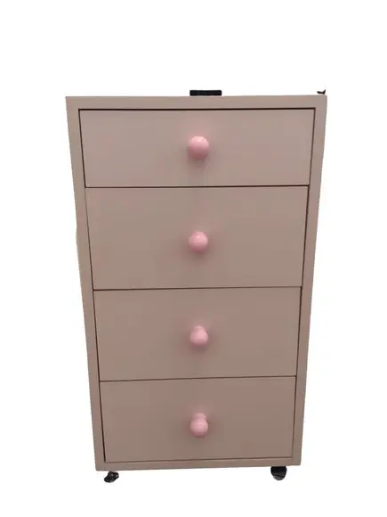 Cômoda Gaveteiro Guarda Roupas Moderno Decorativo mdf Rosa
