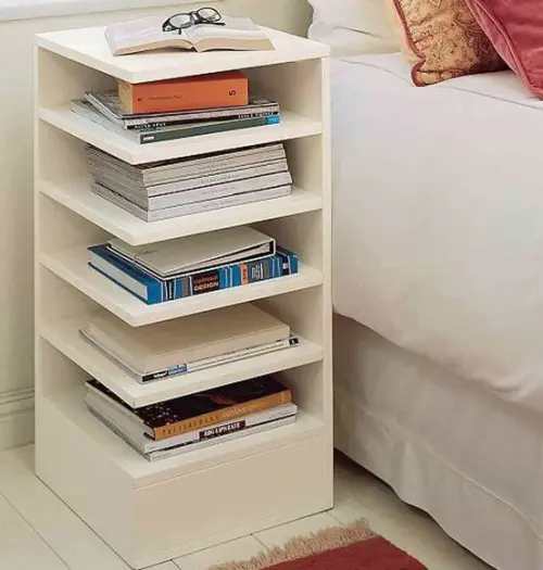 Criado Estante Porta Livros Mesinha de Canto em 100% mdf ,