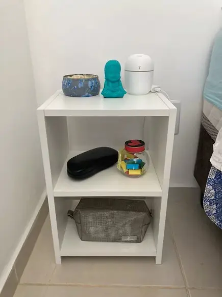 Criado Mudo Mesinha de Canto 100% mdf Branco.