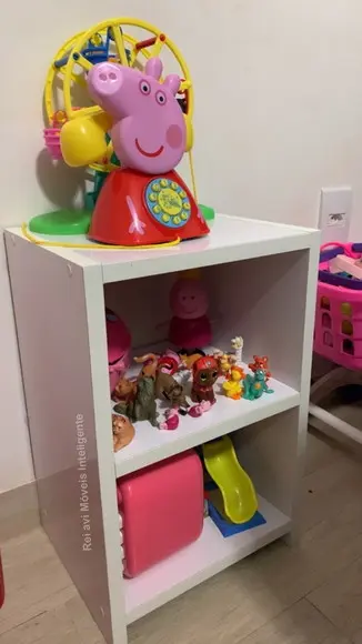 Criado Mudo Mesinha de Canto em 100% mdf Branco