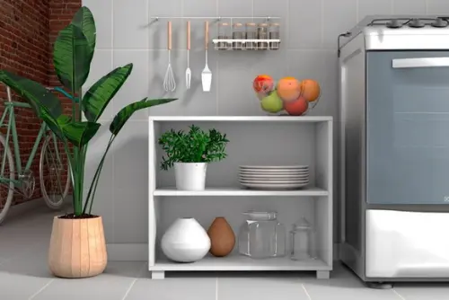 Estante Balcão Multiuso Horizontal Sala Quarto Escritório