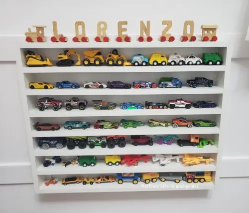 Estante de Colecionáveis Carrinhos Bonecos Bonecas 60x47x6cm