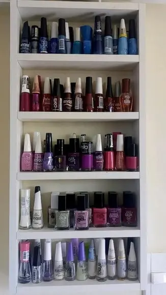 Estante Organizador de Esmaltes Manicure 100% mdf