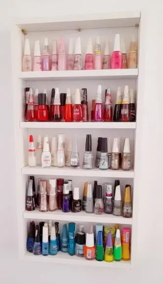 Estante Organizador de Esmaltes Manicure Mdf..