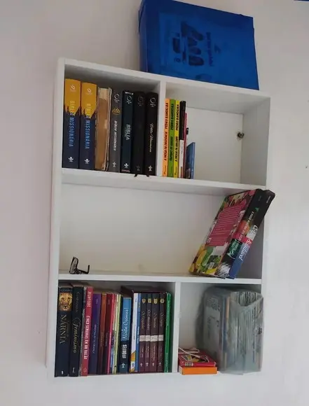 Estante Organizador de Livros Decoração Mdf.