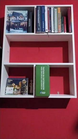 Estante para Livros Nicho Livreiro Multiuso Branca -mdf