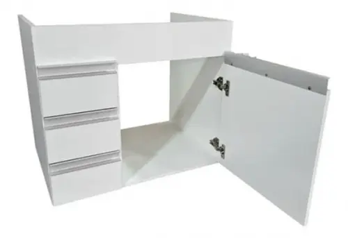 Gabinete 3 Gavetas 1 Porta Banheiro Cozinha Suspenso