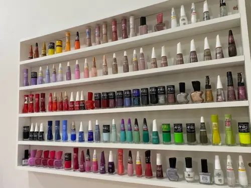 Expositor de Esmaltes de Parede -80lx60ax6p-p/manicures