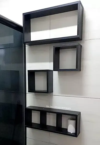 Kit 04 Nichos Decorativos em mdf Preto