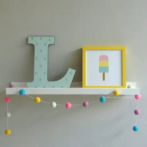 Kit c/ 2 Prateleiras para Quadros Livros Infantil mdf