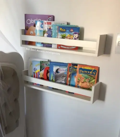 Kit c/ 3 Prateleira Montessoriana Brinquedos Livros Mdf...