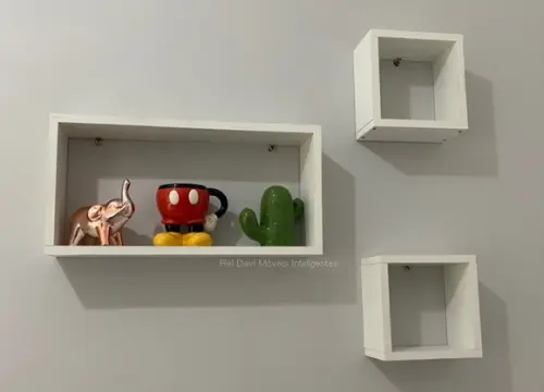 Kit c/ 3 Nichos para Sala Quarto Cozinha Banheiro mdf