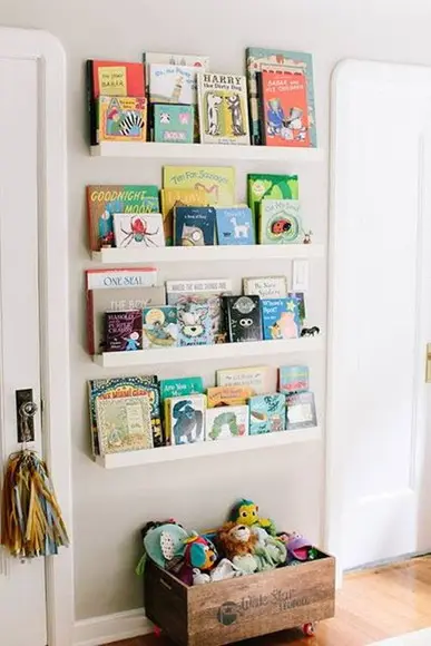 Kit c/ 3 Prateleiras Canaleta p/ Quadros Livros 90 cm Branco