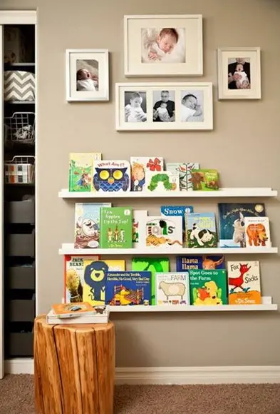 Kit c/ 3 Prateleiras Canaleta p/ Quadros Livros 90 cm Branco