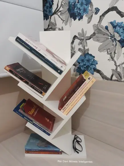 Livreiro Porta Livro Estante de Mesa Prateleira Revistas