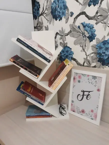 Livreiro Porta Livro Estante de Mesa Prateleira Revistas