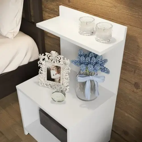 Mesa de Cabeceira Nicho de Canto Mesinha de Quarto mdf