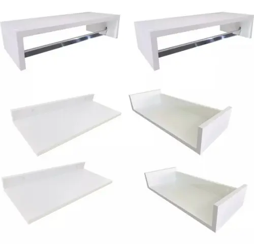 Módulos Kit Closet 2 Prateleiras 2 Cabideiros 2 Sapateiras