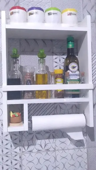 Nicho de Cozinha Porta Tempero Mdf.