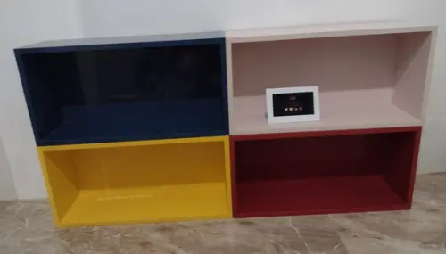 Nicho Decorativo Retangular , Sala, Cozinha 60 cm mdf Rosa.