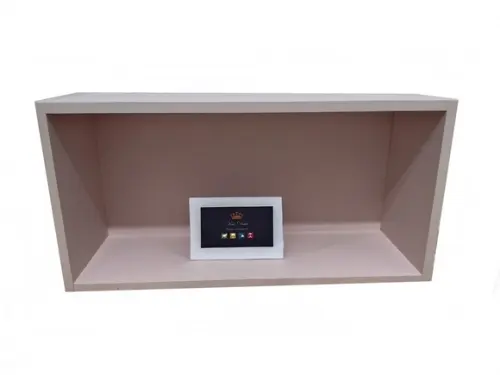 Nicho Decorativo Retangular , Sala, Cozinha 60 cm mdf Rosa.;