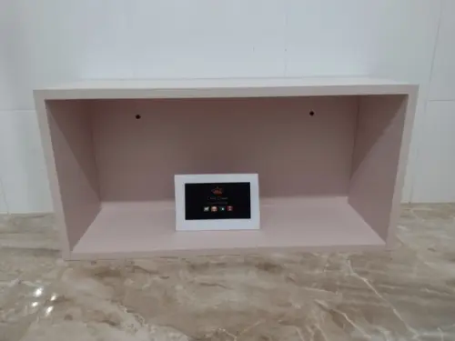 Nicho Decorativo Retangular , Sala, Cozinha 60 cm mdf Rosa..