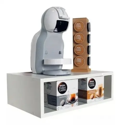 Nicho para Cafeteira Cápsulas Dolce Gusto Suporte Branco