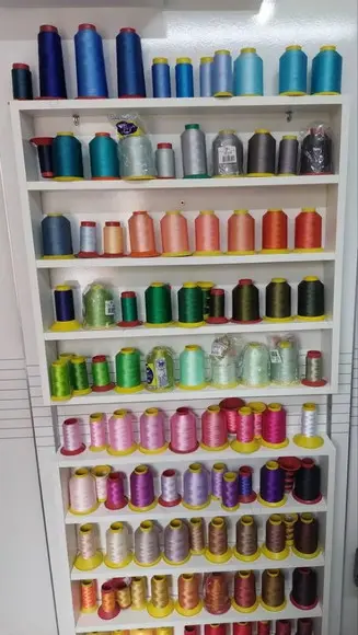 Nicho para Costureira Porta Carretel Linha Costura mdf .