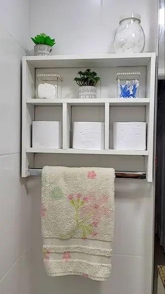 Nicho Prateleira Cabidero Porta Toalhas Cozinha Banheiro...