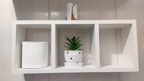 Nicho Triplo Decorativo mdf Branco.