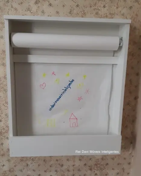Painel Infantil para Desenho Montessoriano 100%mdf Branco