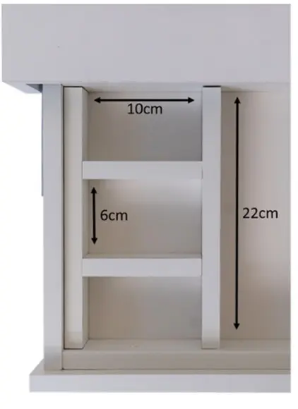 Penteadeira Bancada Suspensa Branca p/ Quarto 100% mdf