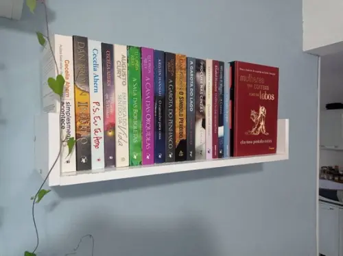 Prateleira u Decorativa p/ Livros 100% mdf 60x20x13