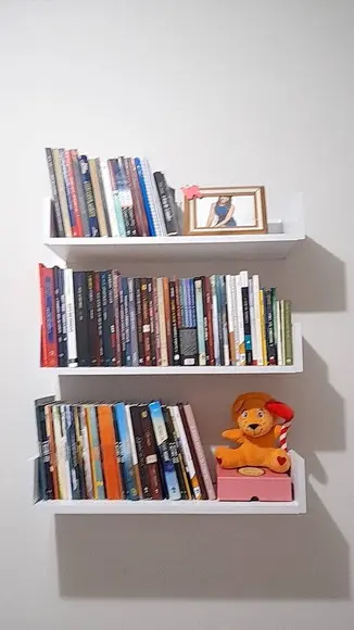 Prateleira "u" Decorativa p/ Livros 100% mdf Branco.