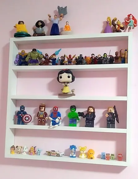 Prateleira Carrinhos e Brinquedos Miniatura 50 cm