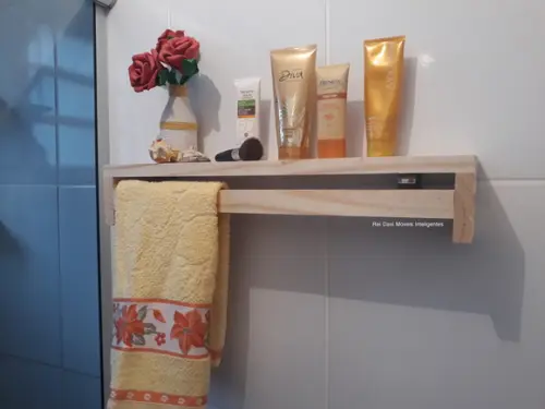 Prateleira Pinus Banheiro Toalha Decoração- 2 Unidades