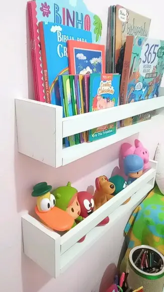 Prateleiras Montessoriana Brinquedos Livros Infantil- 3 Unid