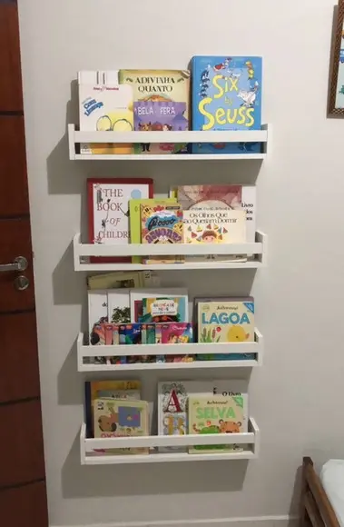 Prateleiras Montessoriana Decorativa Livros Infantil- 2 Unid