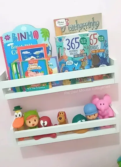 Prateleiras Montessorianas Livros Infantil - 2 Unidades