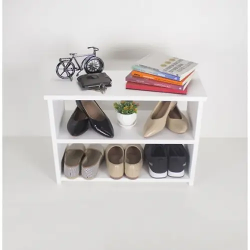 Sapateira 60cm Branco Nicho Organizador Sapato Tênis mdf