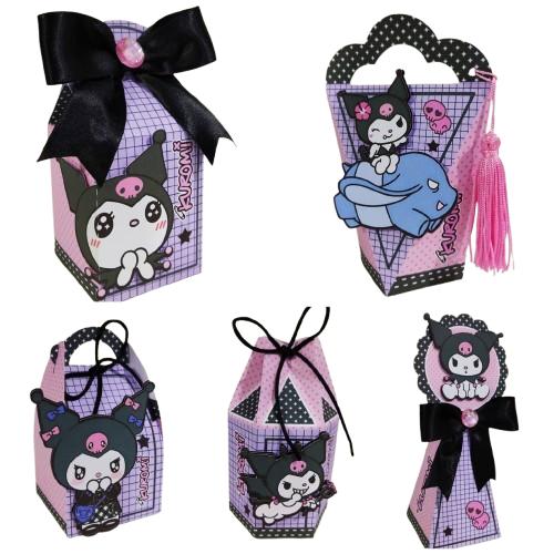 Kit Personalizado Kuromi 3D PDF Arquivo Digital