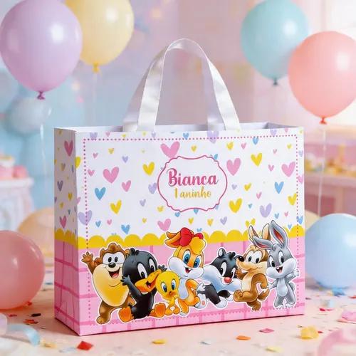 Sacolinha Personalizada Looney Tunes Arquivo Digital