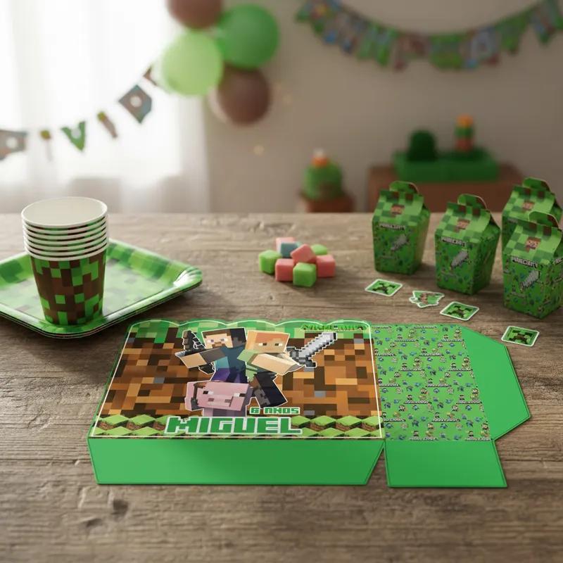 Sacolinha Personalizada Minecraft Arquivo Digital