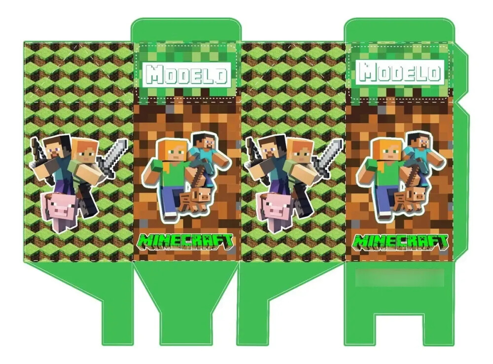 Kit Personalizado Minecraft Arquivo Digital