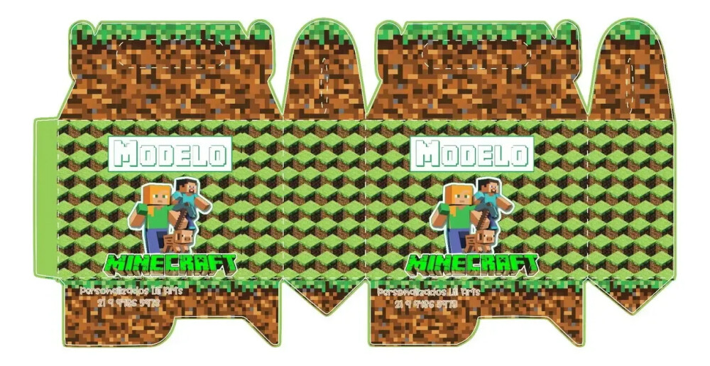Kit Personalizado Minecraft Arquivo Digital