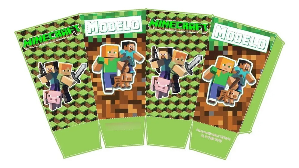 Kit Personalizado Minecraft Arquivo Digital