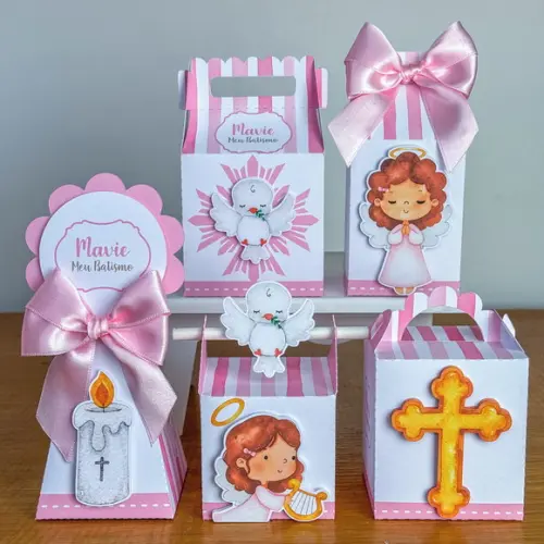 Kit Personalizado Batizado Menina PDF Arquivo Digital