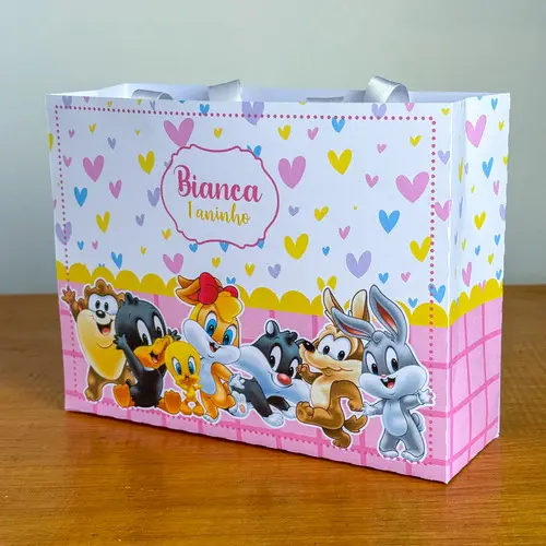 Sacolinha Personalizada Looney Tunes Arquivo Digital